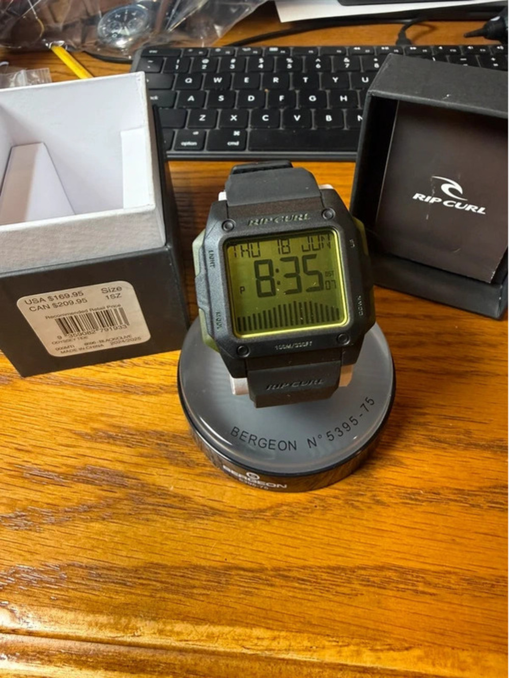 Brand New Rip Curl Digital Surf Watch – Waterproof, Tide Functions, In Box